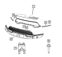 фото thumb №3, Решітка радіатора перед решітка радіатора верхній dodge durango 21 -