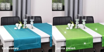 GLAMOUR дорожка для стола 38x140 декоративная полоска форсунки черный серебристый