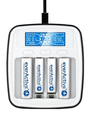ЗАРЯДНОЕ УСТРОЙСТВО R3 R6 AA AAA SMALL USB-C +4x ENERGIZER 500