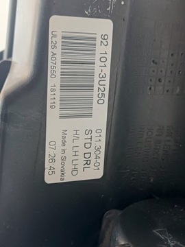 фото thumb №7, Лампа левый перед eu led kia sportage iii 3 2010- 92101-3u250