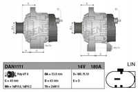 фото thumb №5, Denso dan1111 генератор sc4 14v 180a land rover range
