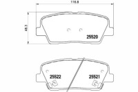 фото thumb №1, Textar тормозные колодки тормозные hyundai задняя genesis santa