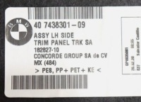 фото thumb №6, Bmw 3 g20 g21 2023 левая сторона обшивка / обивка / багажника