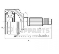 фото thumb №2, Nipparts шарнир homokinetyczny hyundai i10