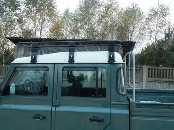 Land Rover Defender 130 Багажник на крышу с сеткой, площадкой для палатки и корзиной