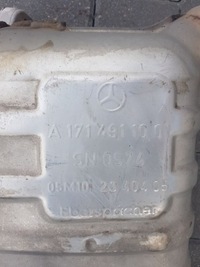 фото thumb №9, Mercedes slk w171 рестайлинг глушитель выхлоп наконечники глушитель 09r