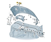 фото thumb №1, Засувка замка капот перед vw transporter oe: 7la823480