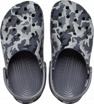 Детские легкие шлепанцы Crocs Classic Camo Kids Clogs 207594 Сабо 28-29
