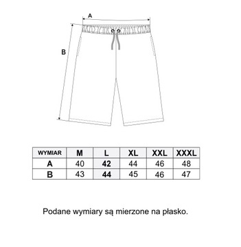 Szorty Męskie Kąpielowe Spodenki Plażowe XXXL