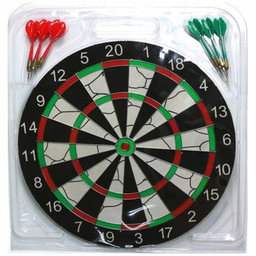 Дартс Двусторонний дартс MASTER 37 см + 6 дротиков