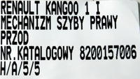 фото thumb №7, Механізм скло правий перед renault kangoo 1 i