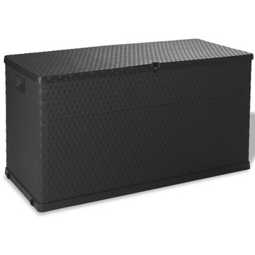 vidaXL Garden Box Антрацит 120x56x63 см ПП Ротанг