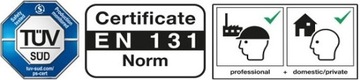 KRAUSE SECURO Алюминиевая лестница 1х5 126436 3,05м