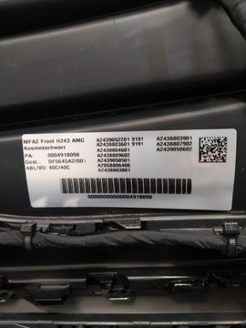 фото thumb №14, Mercedes eqa amg h243 бампер перед переднее комплектный led pdc камера новый