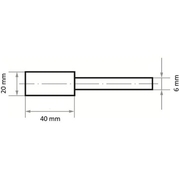 НАВЕСНОЙ ШЛИФОВАЛЬНЫЙ ДИСК EKWBR 46 O/P V7 20*40*6