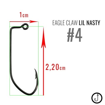 Główki jigowe HAK 4 EAGLE CLAW LIL NASTY |3g| 5szt