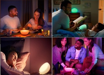 Умная лампа для домашнего стола, ночник TUYA WiFi RGBW Mood