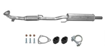 Глушитель передний + гибкий разъем VW FOX ёмкость 1,2 + комплект