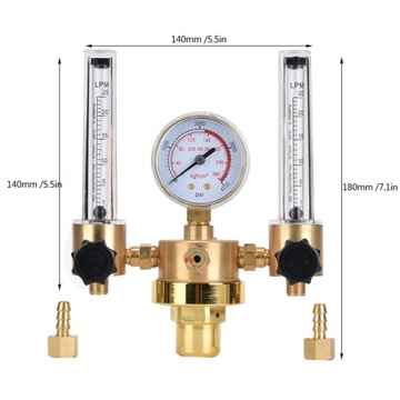 РЕДУКТОР CO2 АРГОНА WX-562-5/8 НАРУЖНАЯ РЕЗЬБА