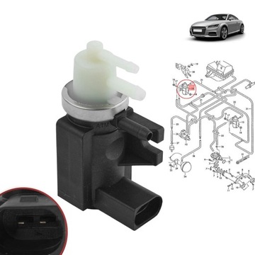 фото thumb №9, Электроклапан конвертер вакуум турбины audi seat skoda vw tdi 1.9 2.0