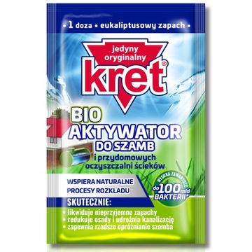 Kret BIO Aktywator Bakterie do Szamba i Oczyszczalni 25g 100mld Bakterii