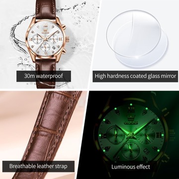 OLEVS 5523 Moda Zegarki Damskie Chronograf
