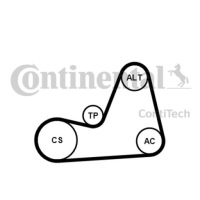 Купити Набір ремінь багатореберний vw 1,4 16v 6pk1100k1, фото thumb