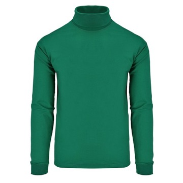 Водолазка мужская, 100% хлопок, POLISH PRODUCT, зеленая, размер 3XL