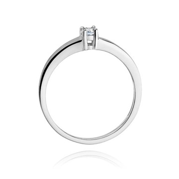 Pierścionek W-257 0,15ct brylanty białe złoto 585