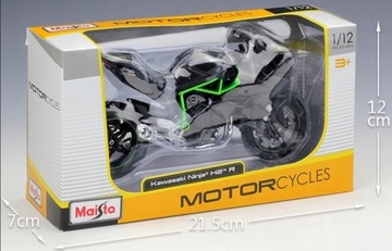 Модель мотоцикла KAWASAKI H2 R NINJA В МАСШТАБЕ 1:12