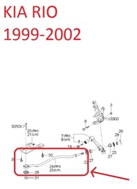 фото thumb №7, Тяга поворотний перед rawy kia rio 1999-2000 0k30a3431xh