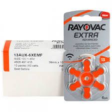 6 батарей для слуха RAYOVAC 13 PR13 PR48 DA13