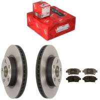 фото thumb №1, Тормозные диски тормозные + тормозные колодки перед toyota prius w2 1.5 hybrid 2003-2009