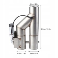 фото thumb №14, Електрична труба y подвійний клапан випускний 63mm