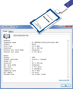 Диктофон MINI SPY SPY USB DETECTION 32 ГБ