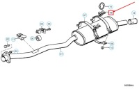 фото thumb №9, Bmw 3 e30 суппорт выхлоп заднего глушитель 18211178126 1178126 оригинальная запчасть
