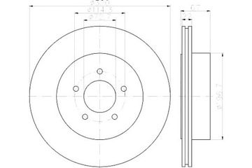 фото thumb №2, Hella диски гальмівні 2szt chrysler 300 c 3.0 crd