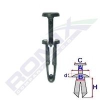 фото thumb №1, Кліпса оббивка tabliczki znamionowej fiat чорна x25szt