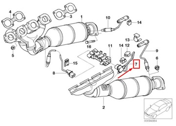 фото thumb №9, Bmw 7 e65, e66, e67 лямбда oxygen датчик 7521705 11787521705