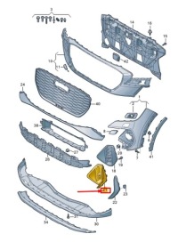 фото thumb №9, Audi q4 e-tron передня частина left бампер air guide решітка 89a807681a9b9 oem