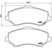 фото thumb №1, Brembo тормозные колодки тормозные chrysler grand voyager v