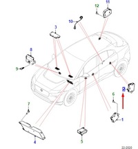 фото thumb №1, Jaguar i-pace x590 rear правый door управление unit lhd t2r78714 original