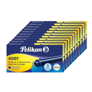 Патроны для перьевых ручек длинные гранатовые PELIKAN 50 шт.