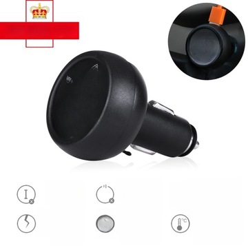 фото thumb №9, Гнездо зарядным устройством автомобильной 12-24v з порт usb / вольтметр / термометр do автомобиля t