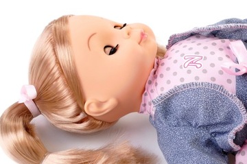 LALKA Natalia INTERAKTYWNA MÓWI PO POLSKU ZAMYKANE OCZY DŁUGIE WŁOSY 39cm