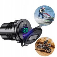 фото thumb №9, Зарядний пристрій usb qc3.0 роз'єм прикурювача кнопка