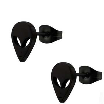 Серьга из нержавеющей стали ART Alien Alien Black 0.9