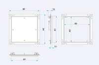 GK Revision flap Gipskarton 30x30 см Alulight Коврик SEMIN