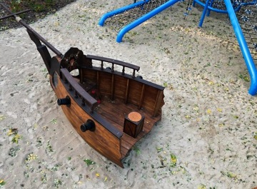 WRECK деревянный пиратский корабль ДЕТСКАЯ ПЛОЩАДКА PZ23