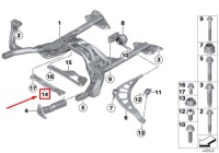 фото thumb №1, Mini countryman r60 передня частина subframe розпірка 9807165 31109807165